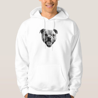 Le den Staffie hoodien Sweatshirt Med Luva
