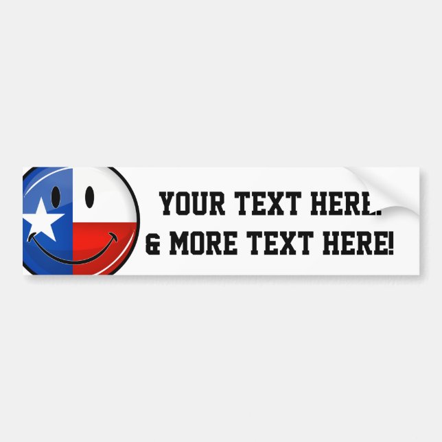 Le den Texas flagga Bildekal (Framsidan)