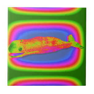 le det psychedelic val belägga med tegel kakelplatta