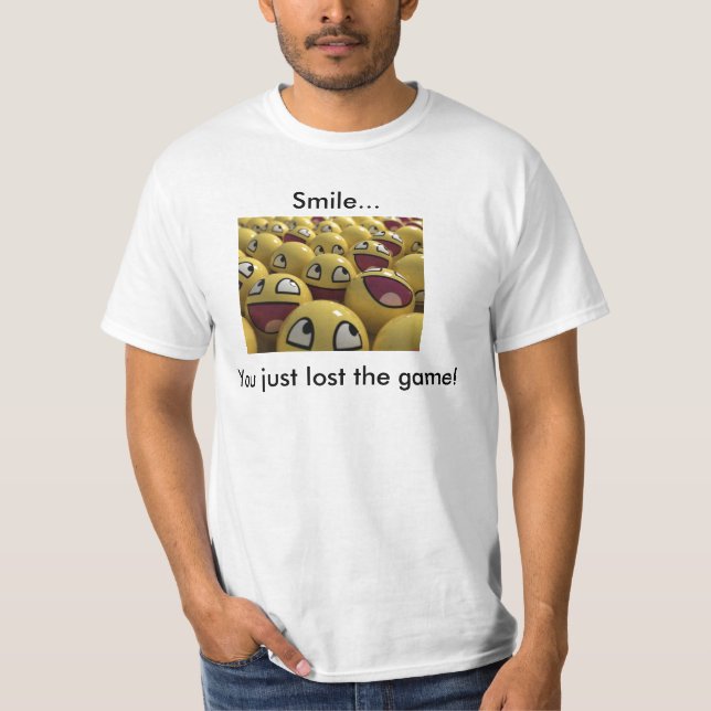 Le dig förlorade precis leken t-shirt (Framsida)