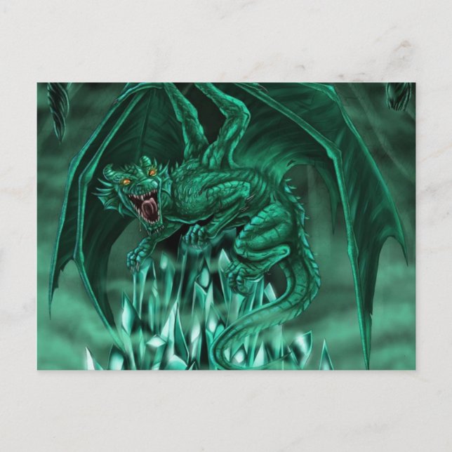 Le draon mena � ant - vykort (Framsida)