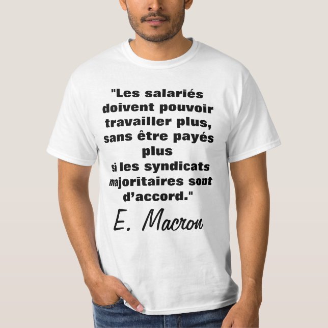 Le droit au Travail d'après E. M. - t-shirt (Framsida)