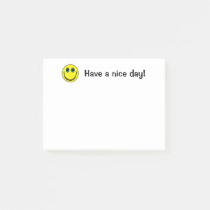 Le Emoji ansikte ha en trevlig dag Post-it Block