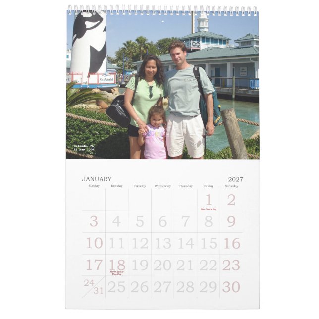 Le familj kalender (Jan 2027)