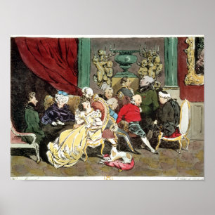 Le Faubourg Sanktt-Germain som inristas av Delpech Poster