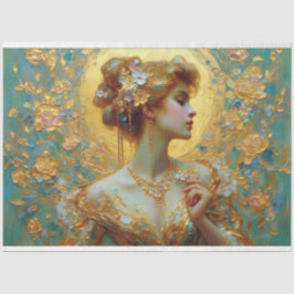 Le Femme Art nouveau Beauty Romantik Decoupage