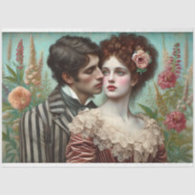 Le Femme Victorian Kärlek Beauty Fleur Decoupage