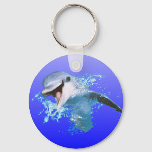 Le för delfin nyckelring