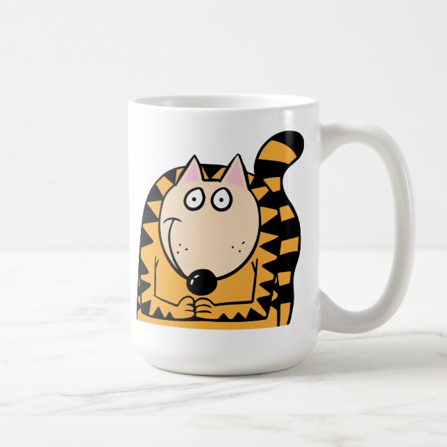 Le för katt kaffemugg (Höger)