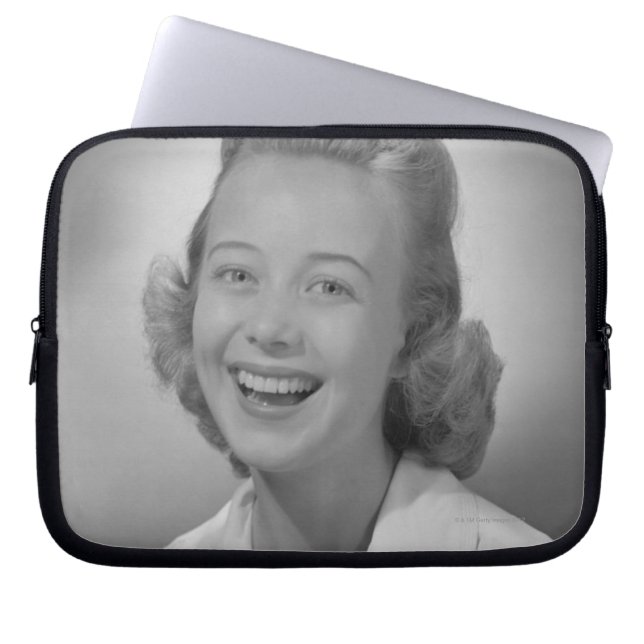 Le för kvinna laptop sleeve (Framsidan)
