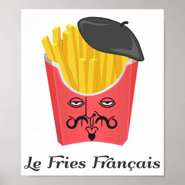 Le Fransk Fries från Frankrike Poster (Framsidan)