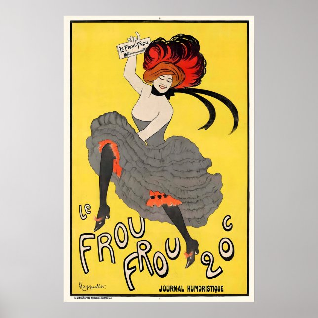Le Frou Frou Vintage Art Poster - FramedUnframed (Framsidan)
