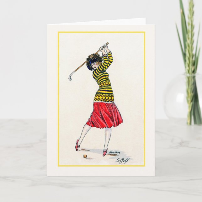 Le Golf Fransk Golf Card Helgkort (Framsida)