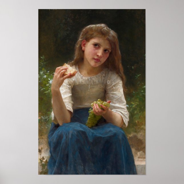 Le Gouter av William-Adolphe Bouguereau Poster (Framsidan)