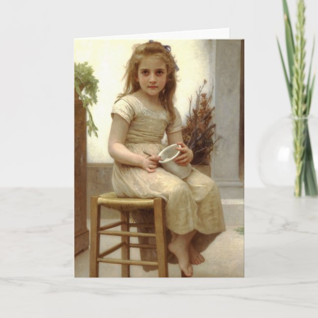 Le Goûter (precis en smak) William Bouguereau Kort (Framsida)