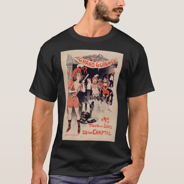 Le Grand Guignol Tous Les Soirs T Shirt (Framsida)