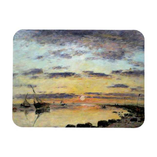 Le Havre, 1889 (olja på canvas) Magnet (Horisontell)