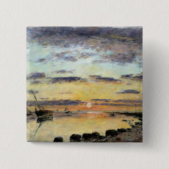 Le Havre 1889 (olja på kanfas) Knapp (Framsida)