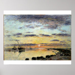 Le Havre 1889 (olja på kanfas) Poster