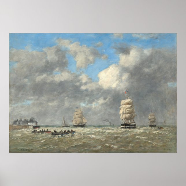 Le Havre - Eugène Boudin Fine Art Poster (Framsidan)
