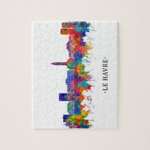Le Havre Frankrike Skyline Pussel