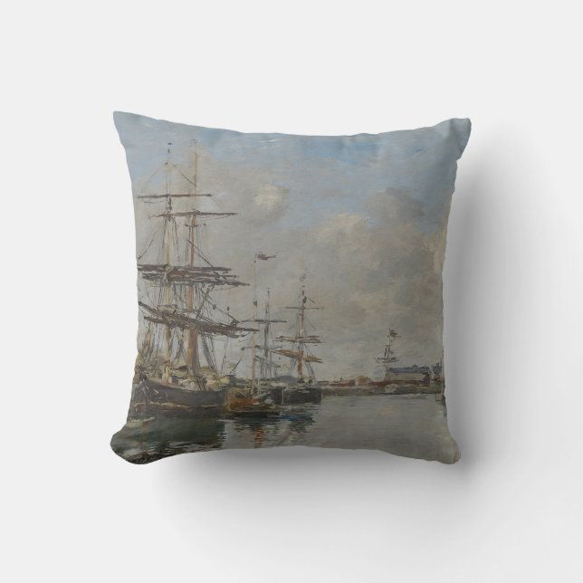 Le Havres hamn (ca 1885-90) Kudde (Framsida)