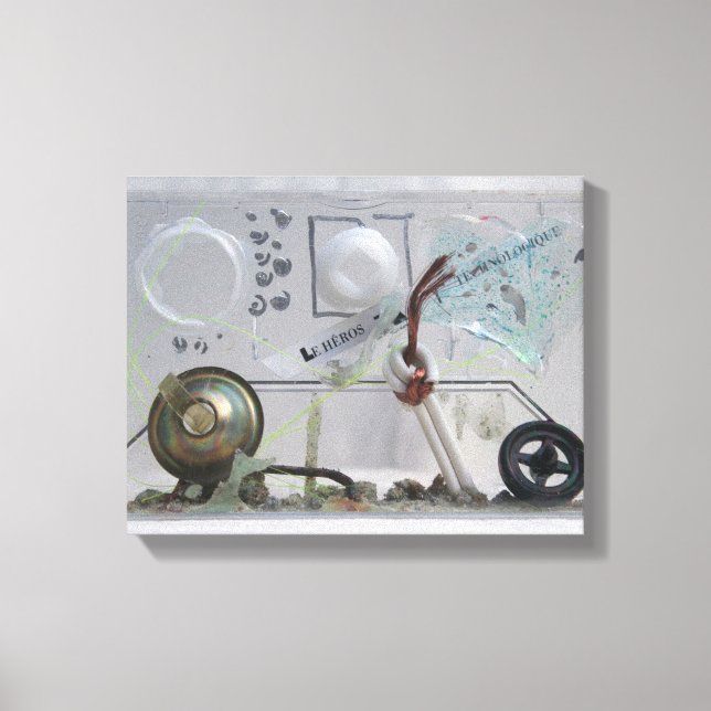Le Heros Technologique K7 1986 Mixed-media Geek C Canvastryck (Framsida)