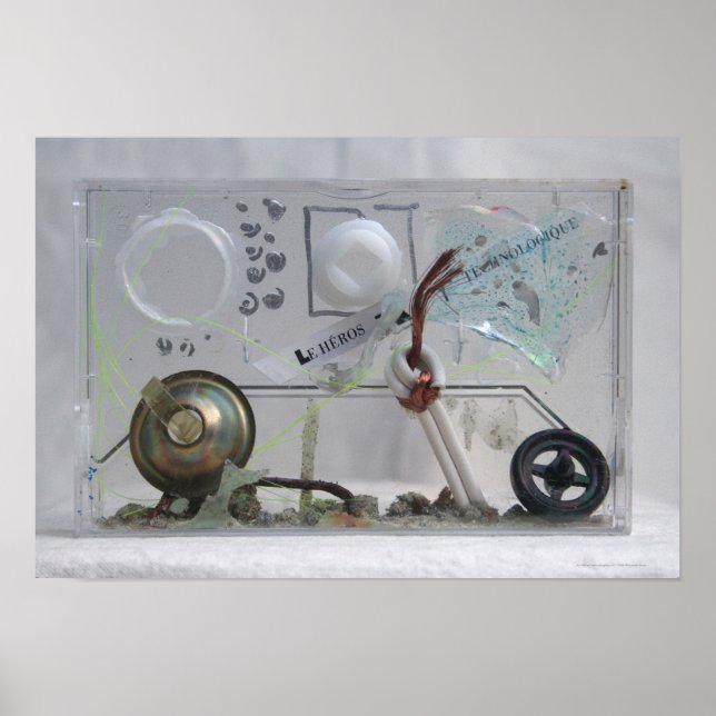 Le Heros Technologique K7 1986 Mixed-Media Geek P Poster (Framsidan)
