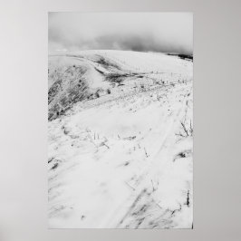 Le Hohnacken in Winter, Vosges, Frankrike Poster