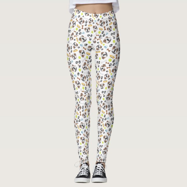 Le hundengelskabulldoggen leggings (Framsida)