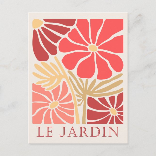 Le Jardin Boho Flowers Vykort (Framsida)