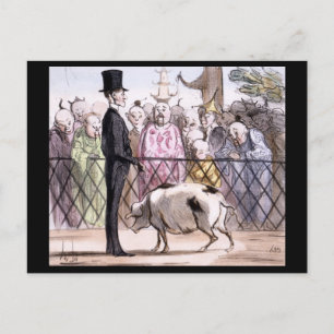 Le Jardin des Plantes a Pekin - Honore Daumier Vykort