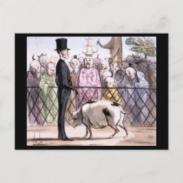 Le Jardin des Plantes a Pekin - Honore Daumier Vykort