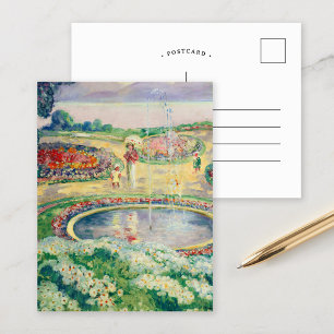 Le Jardin Fleuri   Henri Lebasque Vykort