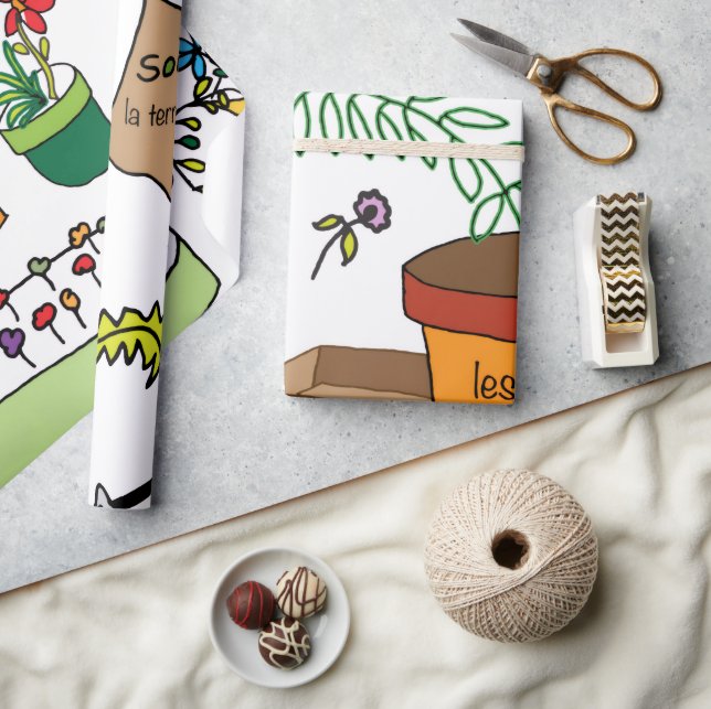 Le Jardin (Trädgården) Presentpapper (Hantverk)