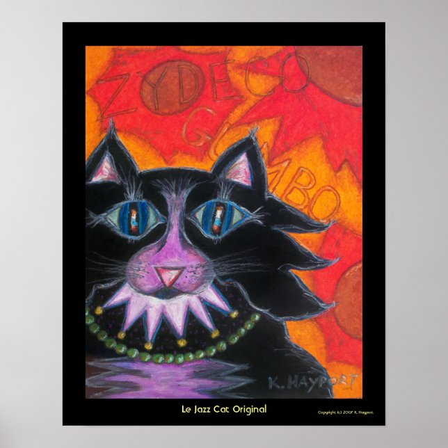 Le Jazz Cat Original Poster (Framsidan)