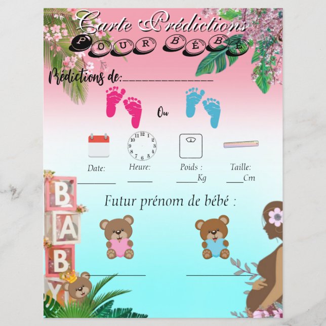 Le Jeu Prédiction Bébé (Framsida)