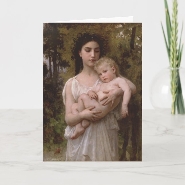 Le Jeune Frere (lite brodern) Bouguereau Kort (Framsida)