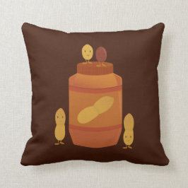 Le jordnötter runt om jordnötsmör kudde