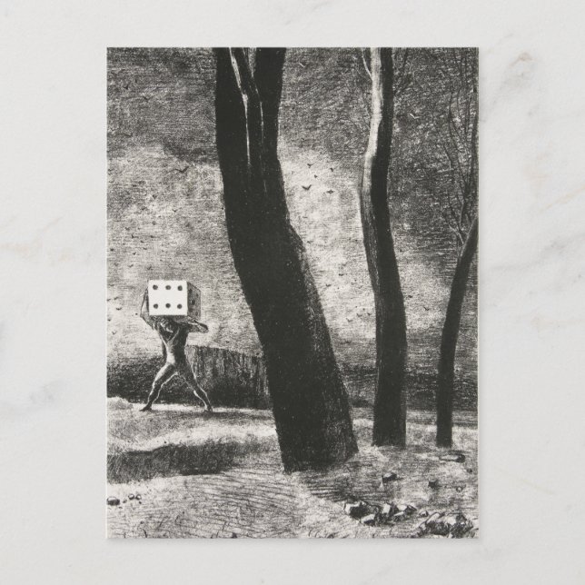 Le Joueur (spelaren) från Odilon Redon Vykort (Framsida)