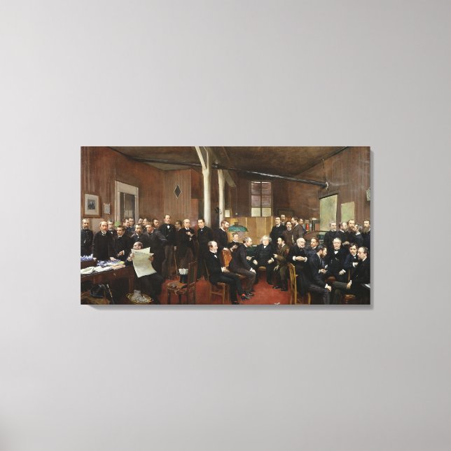 Le Journal des Debats 1889 Canvastryck (Framsida)