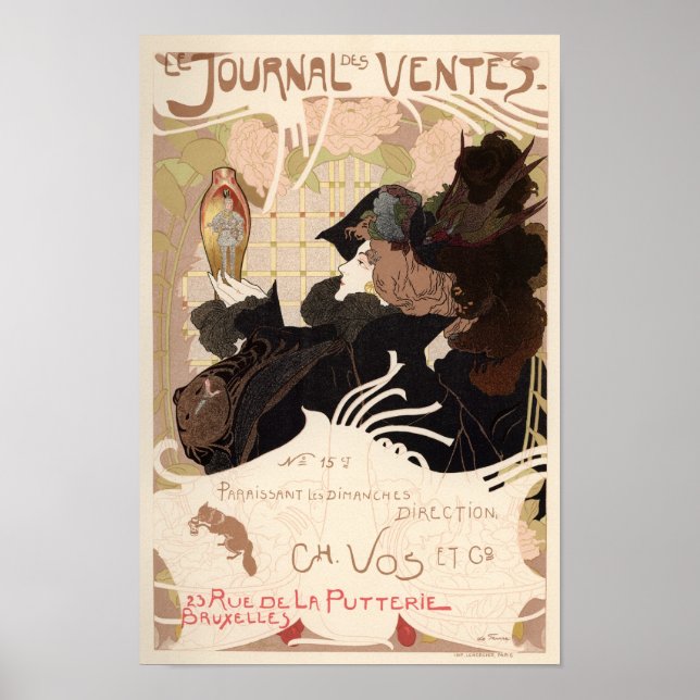 Le Journal Des Ventes Poster (Framsidan)