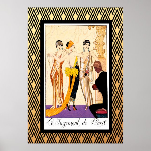 Le Jugement de Paris Art Deco Poster (Framsidan)