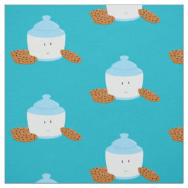 Le kakaburken med kakor runt om den tyg