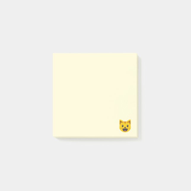 Le kattansikte Emoji Post-it Block (Framsida)