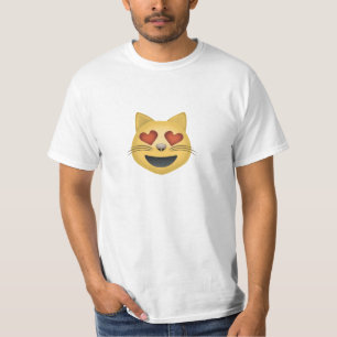 Le kattansikte med hjärtformade ögon Emoji Tröja