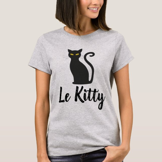LE KITTY, FRENCH KATT T-Shirts (Framsida)