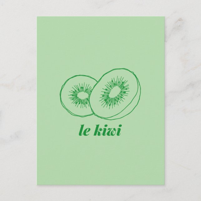 le kiwi vykort (Framsida)