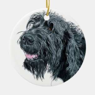 Le Labradoodle Julgransprydnad Keramik