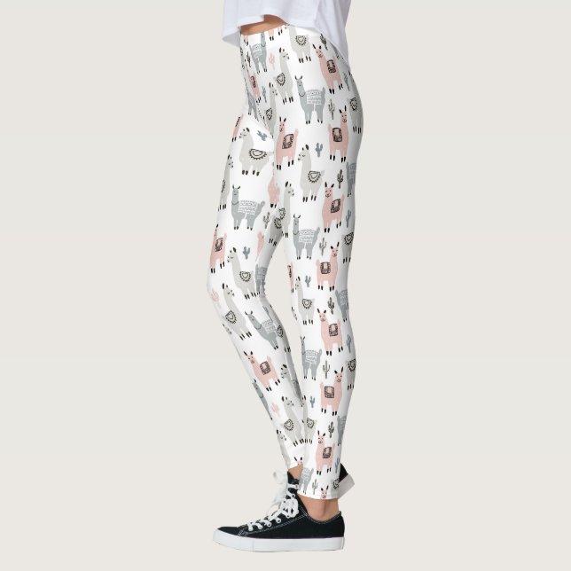 Le Llamasmönster Leggings (Vänster)